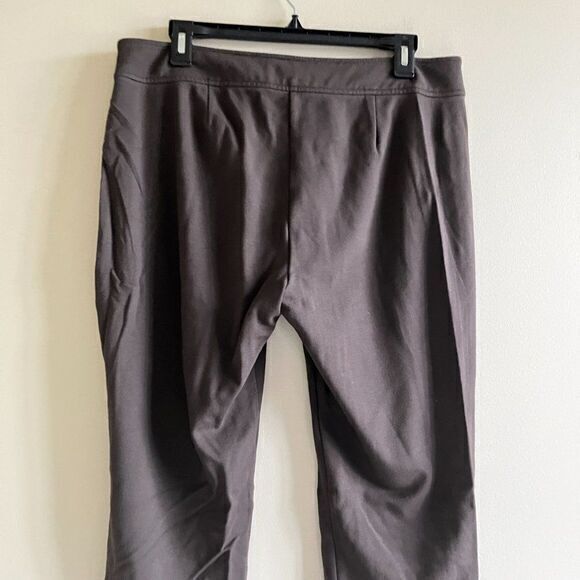 Eileen Fisher Dress Ankle Crop Pants Brown Tapered Pockets Womens Size‎ M Career - Picture 4 of 8